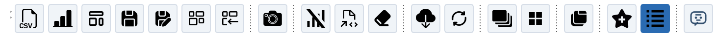 Main toolbar showing New Chart, Open CSV, Save, Download, Reload, and other command buttons